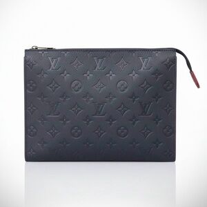 Authentic Louis Vuitton toiletry Pouch / pochette 26 in marine rouge